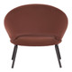 Zurich Brown Steel and Polyurethane Accent Chair