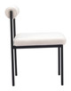 Livorno Ivory Steel and Polyester Dining Chair