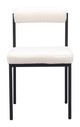 Livorno Ivory Steel and Polyester Dining Chair