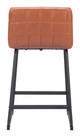 Pago Brown (Set of 2) Steel and Polyurethane Counter Stool