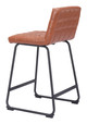 Pago Brown (Set of 2) Steel and Polyurethane Counter Stool