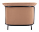 Burry Tan Steel and Polyester Accent Chair