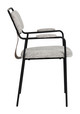 Couva Gray Tweed (Set of 2) Steel and Polyester Dining Chair