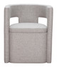 Papua Gray Polyester Dining Chair