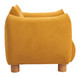 Meia Mustard Ash Wood and Polyester Accent Chair