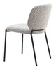 Plat Gray (Set of 2) Steel and Polyester Stackable Dining Chair