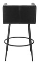 Horbat Black (Set of 2) Steel and Polyurethane Barstool