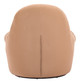 Reva Tan Steel and Polyurethane Swivel Chair