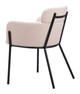 Bremor Beige (Set of 2) Steel and Polyester Dining Chair