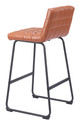 Pago Brown (Set of 2) Steel and Polyurethane Barstool