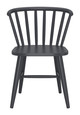 Shio Black Aluminum Dining Chair for Outdoor Use