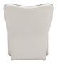 Novo Ivory Stainless Steel and Polyester Accent Chair