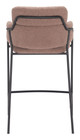 Marcel Brown (Set of 2) Steel and Polyester Counter Stool