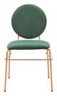Odessa Green & Gold (Set of 2) Steel and Polyester Dining Chair