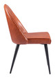 Silloth Brown (Set of 2) Steel and Polyurethane Armless Dining Chair