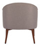 Carter Gray Rubberwood and Polyester Accent Chair