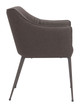 Belmont Brown Steel and Polyurethane Dining Chair