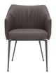 Belmont Brown Steel and Polyurethane Dining Chair