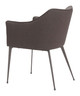 Belmont Brown Steel and Polyurethane Dining Chair