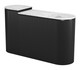Ormara White & Black Natural Marble and Mango Wood Console Table Set