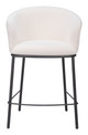 Essen Ivory Steel and Polyester Counter Stool