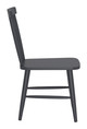 Zeilen Black (Set of 2) Aluminum Dining Chair for Outdoor Use