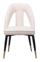 Artus Ivory Steel and Polyester Dining Chair