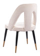 Artus Ivory Steel and Polyester Dining Chair