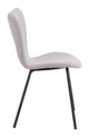 Thibideaux Light Gray (Set of 2) Steel and Polyester Dining Chair