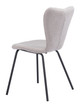 Thibideaux Light Gray (Set of 2) Steel and Polyester Dining Chair
