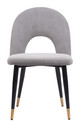 Menlo Gray (Set of 2) Steel and Polyester Dining Chair