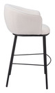 Essen Ivory Steel and Polyester Barstool