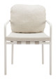 Aite Beige (Set of 2) Aluminum and Olefin Dining Chair for Outdoor Use