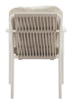 Aite Beige (Set of 2) Aluminum and Olefin Dining Chair for Outdoor Use