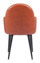 Silloth Brown Steel and Polyurethane Dining Chair