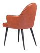 Silloth Brown Steel and Polyurethane Dining Chair