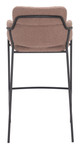 Marcel Brown (Set of 2) Steel and Polyester Barstool