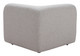 Biak Gray Poplar Wood and Polyester Corner Chair