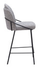 Jambi Black & White (Set of 2) Steel and Polyester Counter Stool