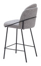 Jambi Black & White (Set of 2) Steel and Polyester Counter Stool
