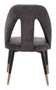 Artus Gray Steel and Polyester Dining Chair