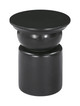 Colombo Black Mango Wood Round Side Table