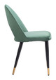 Menlo Green (Set of 2) Steel and Polyester Dining Chair