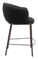 Essen Black & Bronze Steel and Polyester Counter Stool