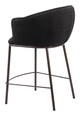 Essen Black & Bronze Steel and Polyester Counter Stool