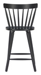 Tyce Black (Set of 2) Rubberwood Counter Stool