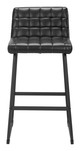 Pago Black (Set of 2) Steel and Polyurethane Barstool