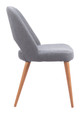 Leith Gray (Set of 2) Ash Wood and Steel Dining Chair