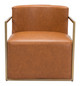 Xander Brown Steel and Polyurethane Accent Chair