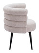 Grena Misty Gray Steel and Polyester Dining Chair